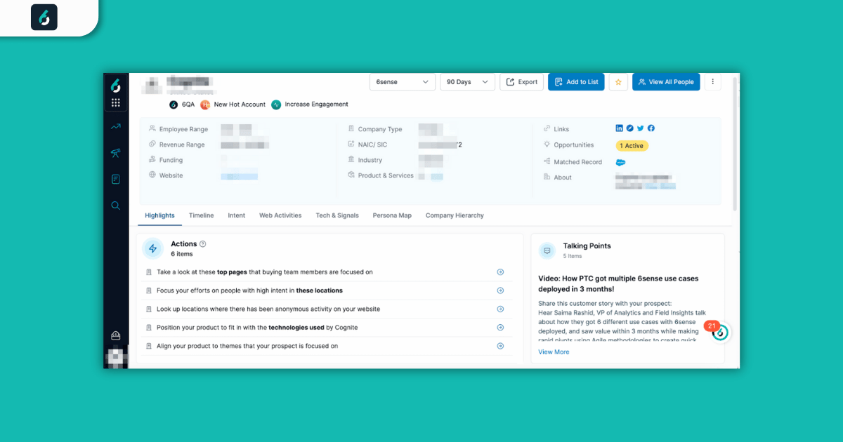 6sense best ai tools for marketing 2024