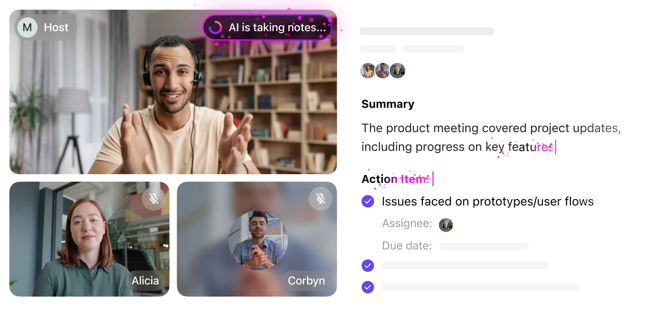 AI Meeting Notetaker: Automate Meeting Notes with ClickUp⢠| meeting minutes software