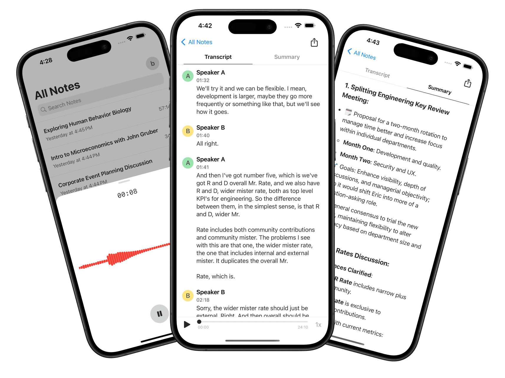 AI Meeting Transcription - Flownote | Granola Alternatives