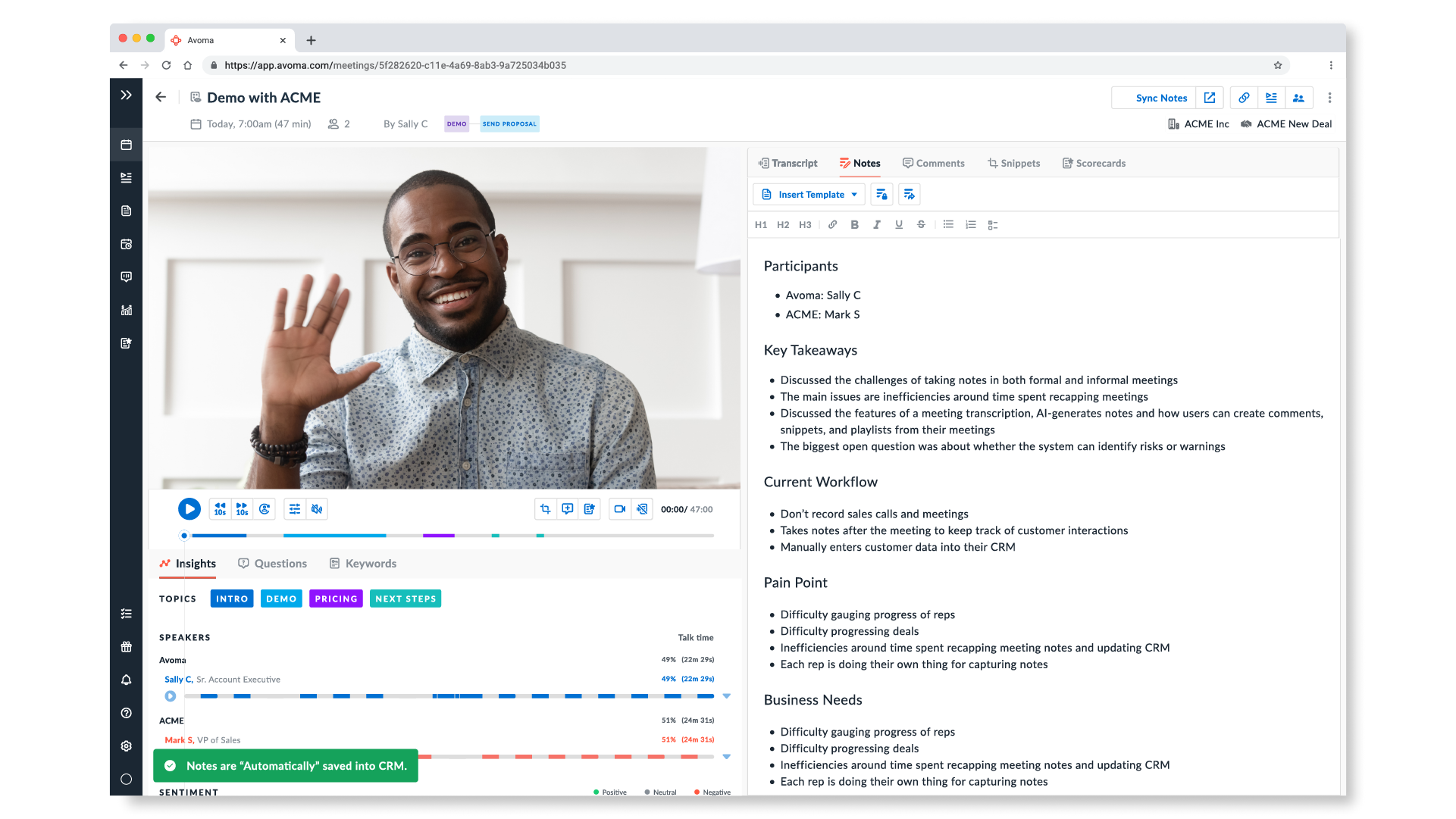 Advancing Avoma's Generative AI capabilities powered by GPT-4