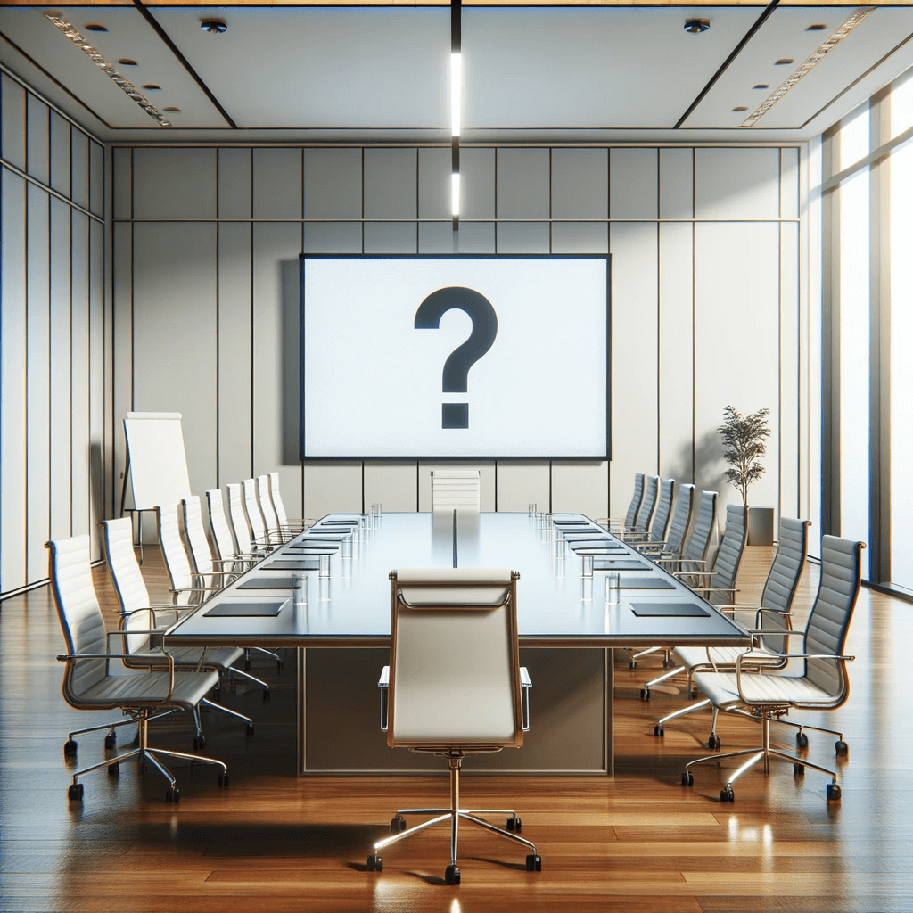 An empty meeting room