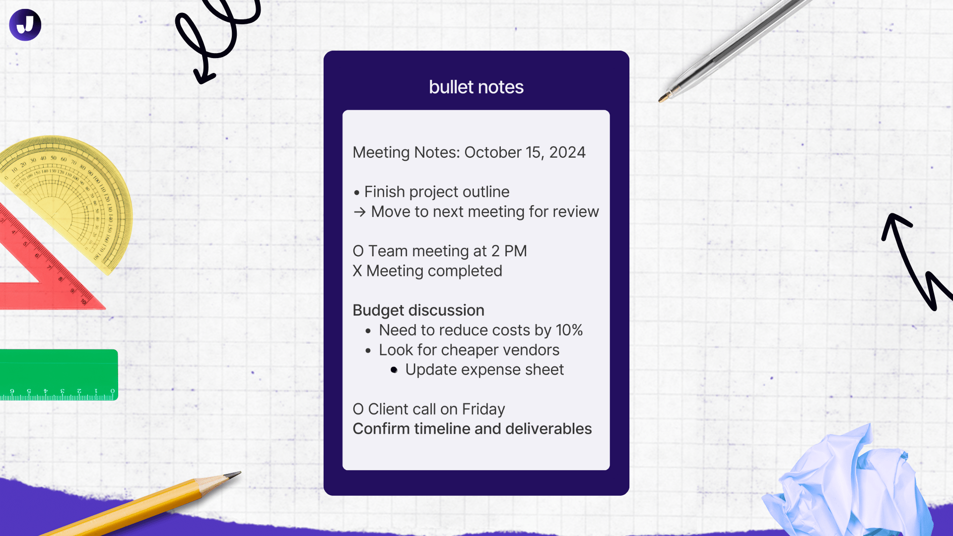 Bullet Journal Note Taking Methods | Jamie