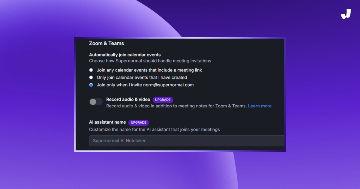 Comparison chart of Jamie vs Supernormal AI Notetaker features, highlighting integration, offline support, and customizable templates.