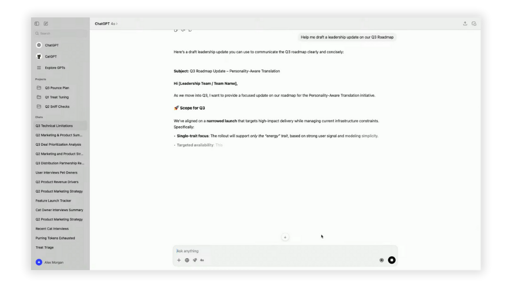 Drafting & Actioning Outputs Instantly | ChatGPT Record Review