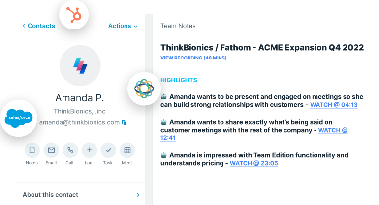 Fathom AI Notetaker - Never take notes again