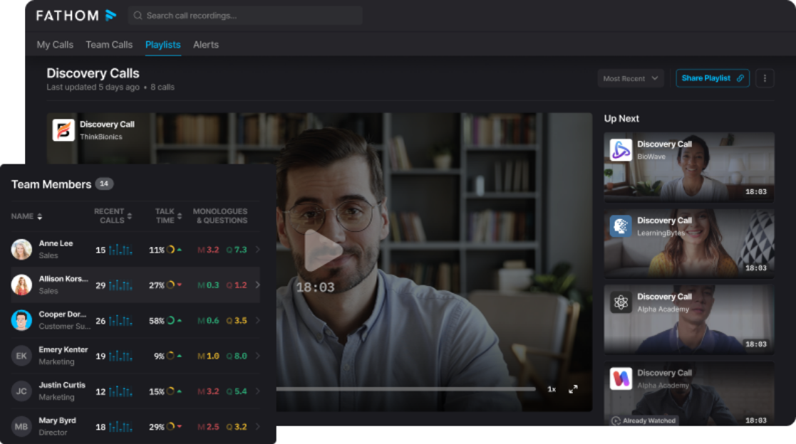 Fathom ai | ai powered and automated transcription tools