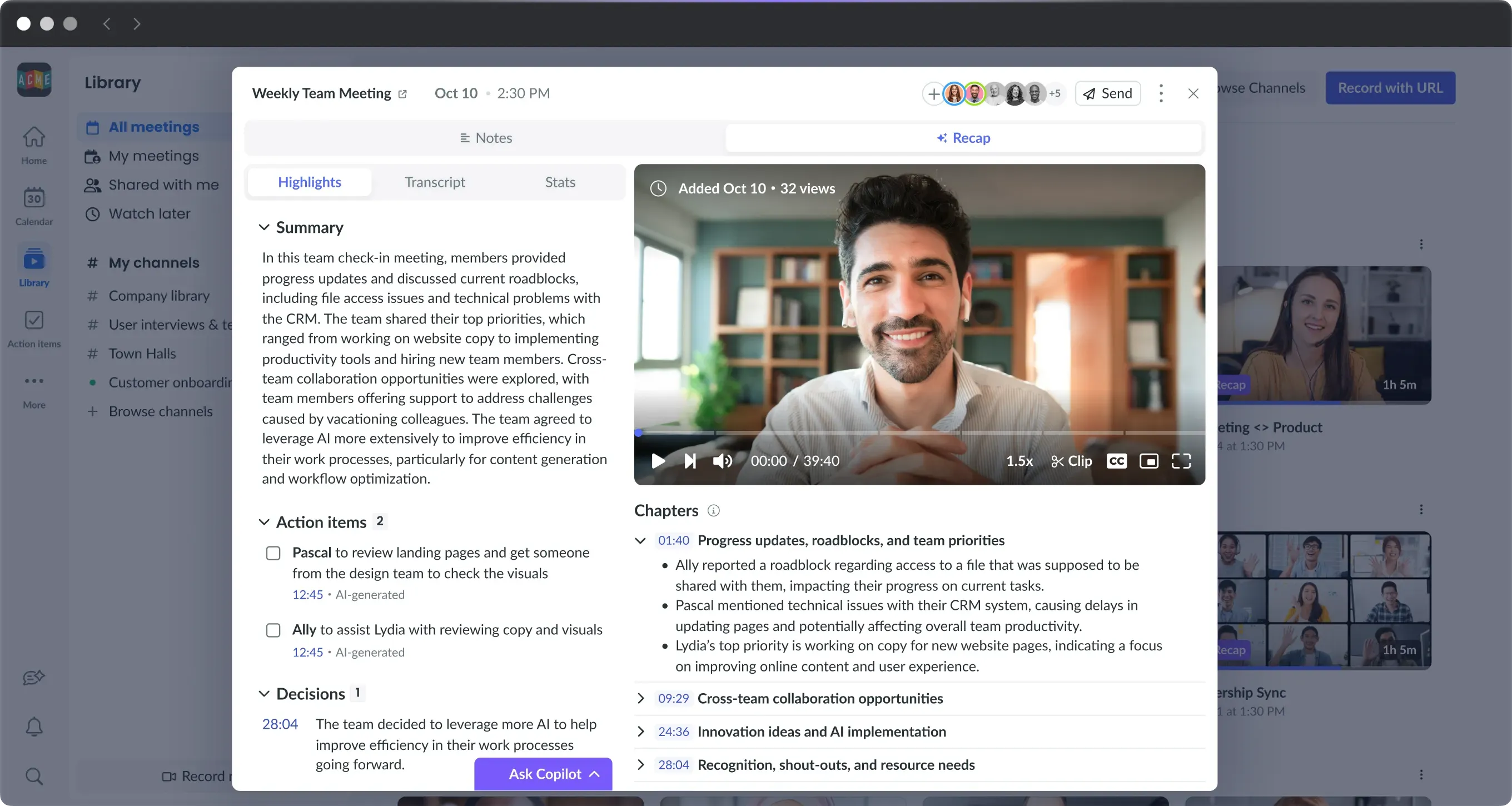 Fellow app screenshot | meeting minute software
