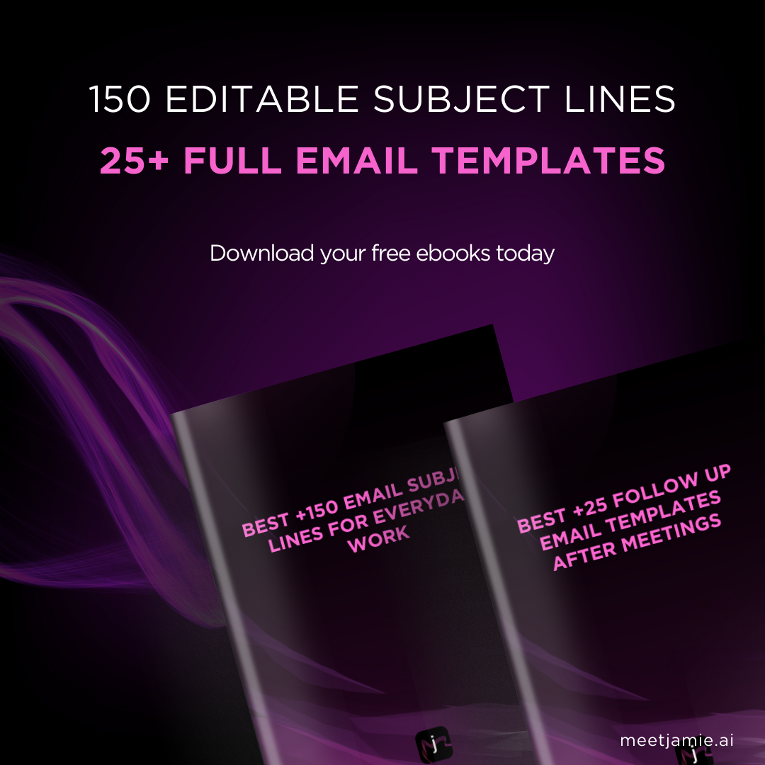 Follow up email after meeting - free ebook download