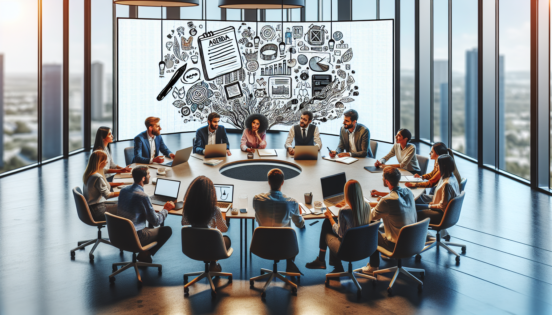 Illustration of effective cross-functional meeting best practices