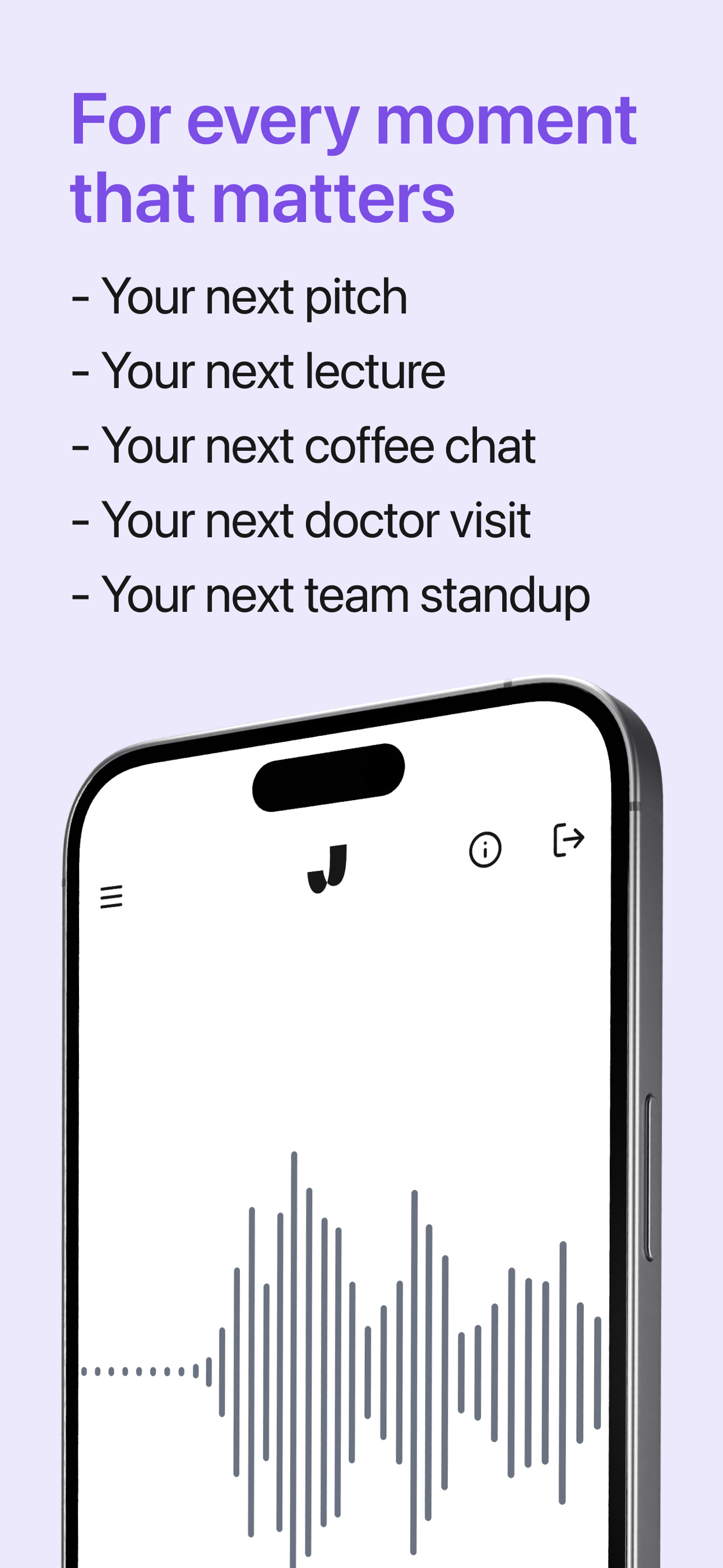 Use Jamie on iPhone for any kind of meeting notes