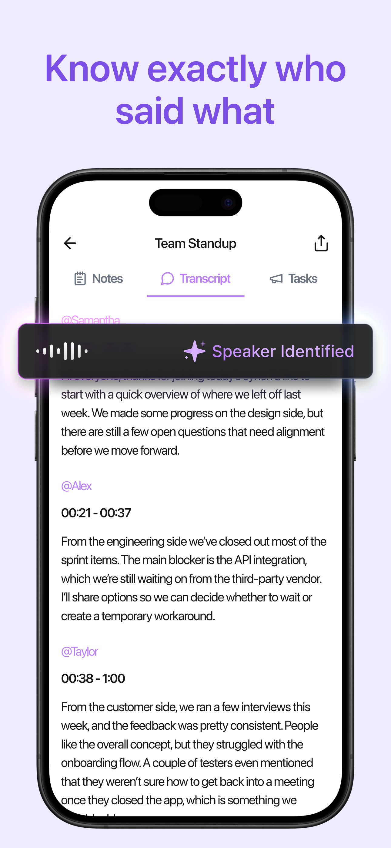 Jamie IOS Speaker Identification
