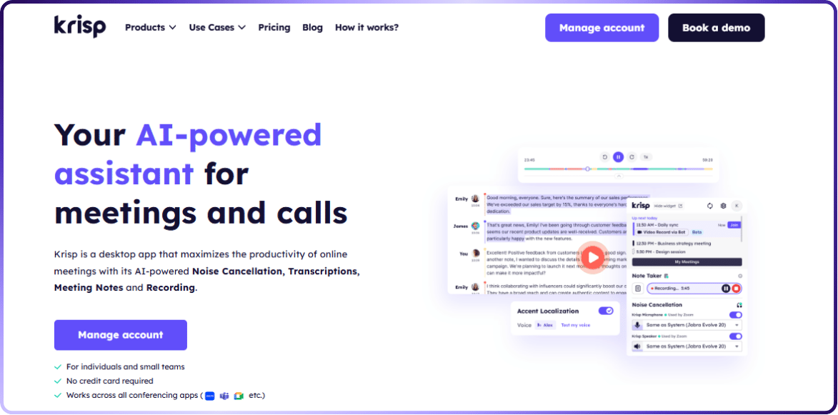 KRISP MEETING MANAGEMENT TOOL