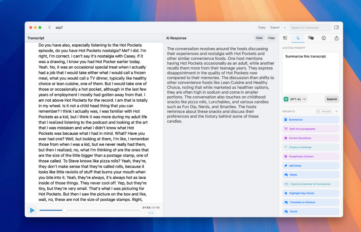 Macwhisper | an ai powered and automated transcription tools