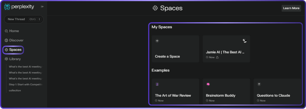 Navigating spaces feature in perplexity | what is perplexity ai by Jamie