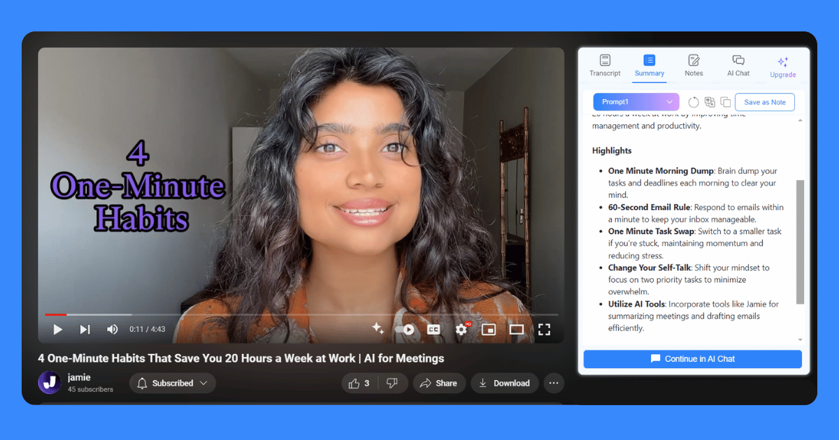 NoteGPT Auto Snap working on Youtube
