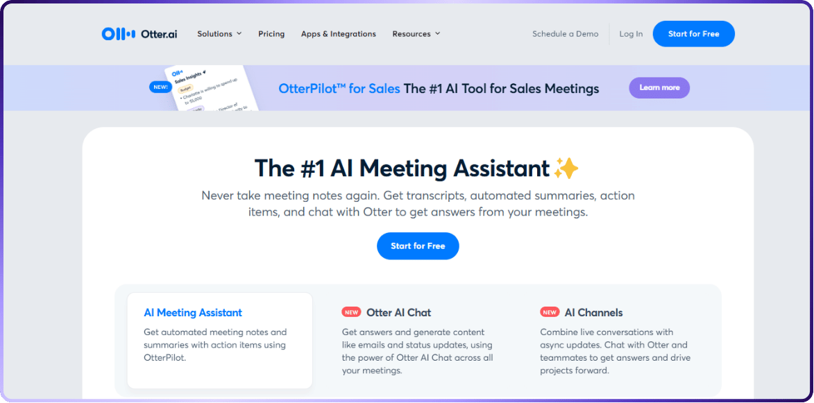 OTTER MEETING MANAGEMENT TOOL