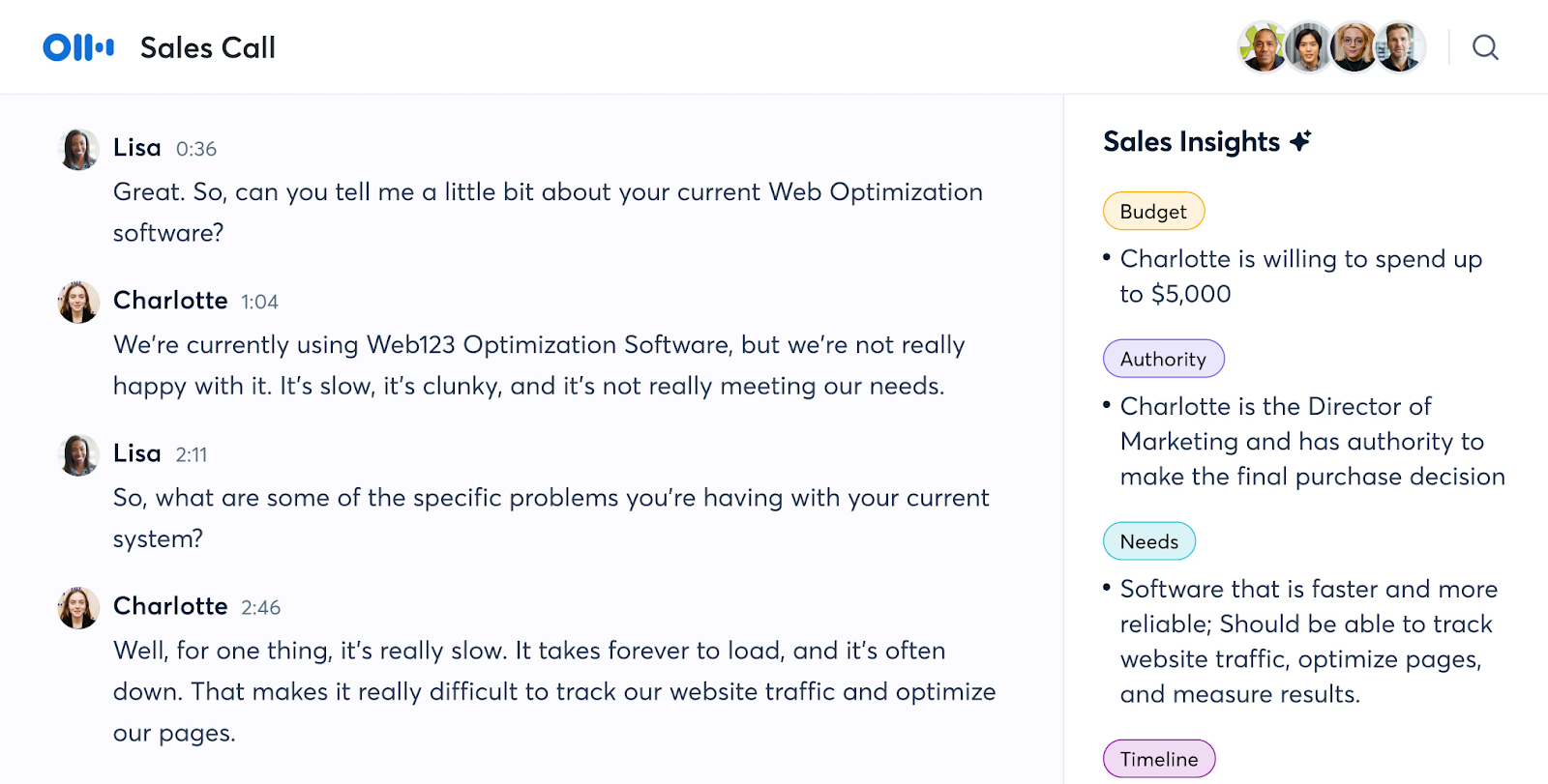 Otter AI Sales Insights