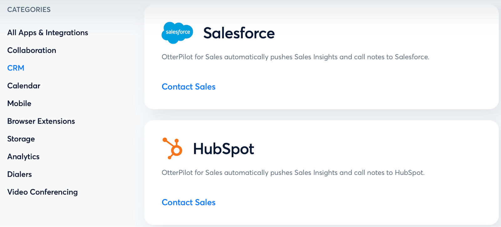 Otter AI native integrations
