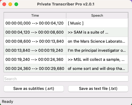Private Transcriber Pro by samontab | interview transcription software