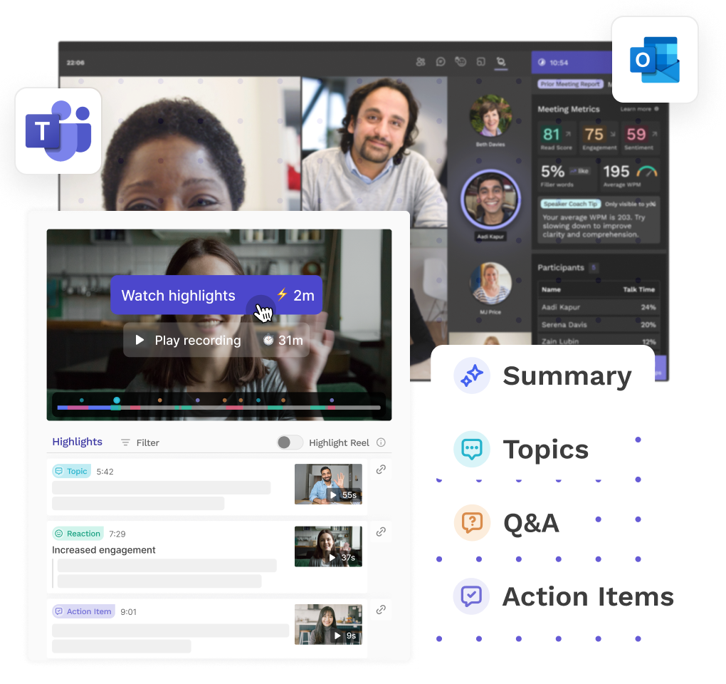 Productivity AI for Microsoft Teams, Apps, and Outlook | Read | ai meeting assistants for google meet