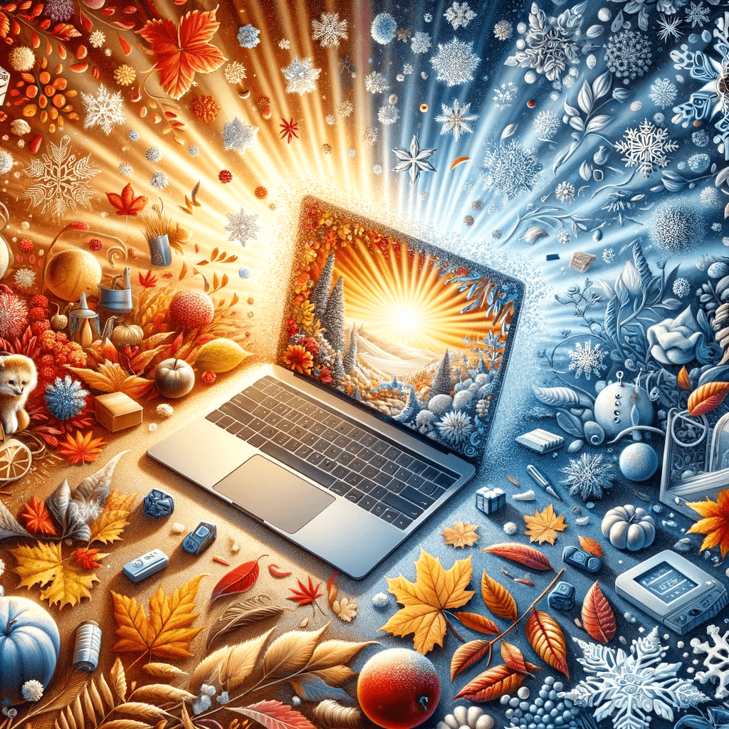 Seasonal-themed workspace