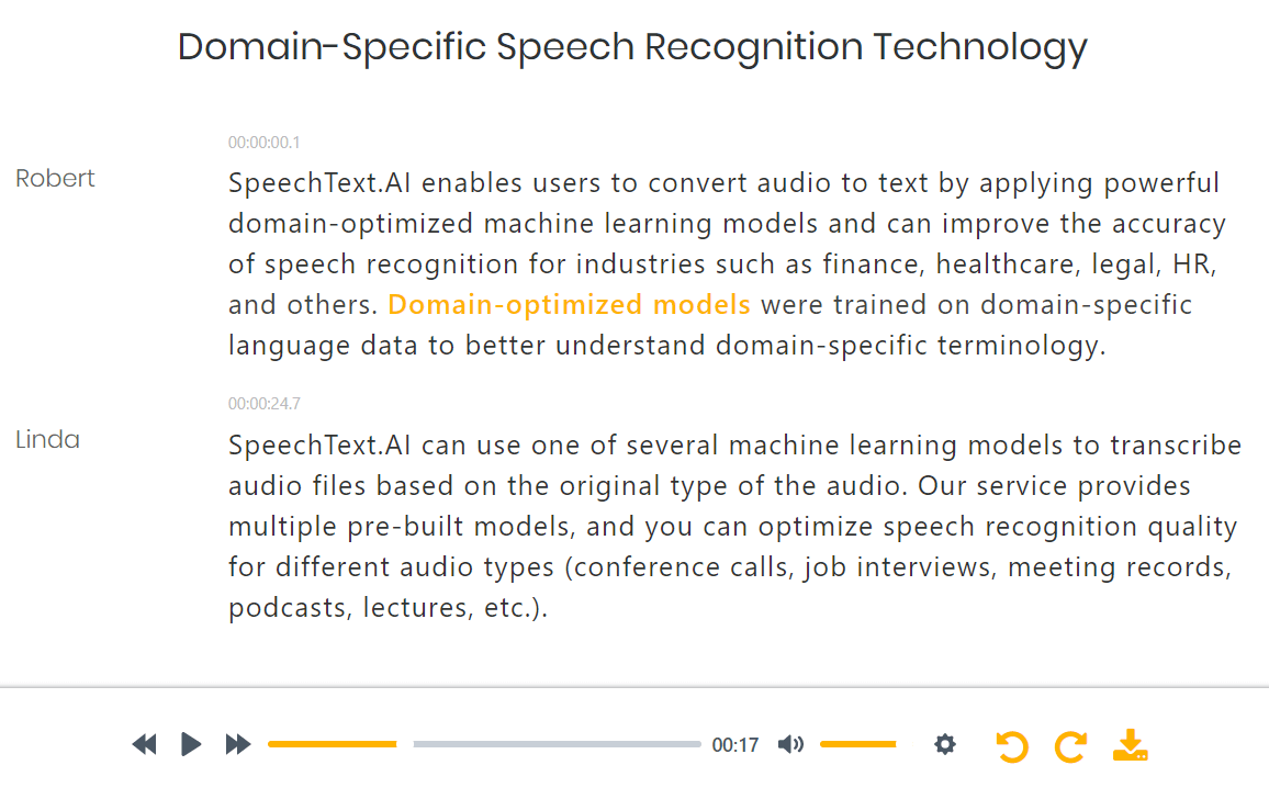 SpeechText - AI transcription tools in Europe