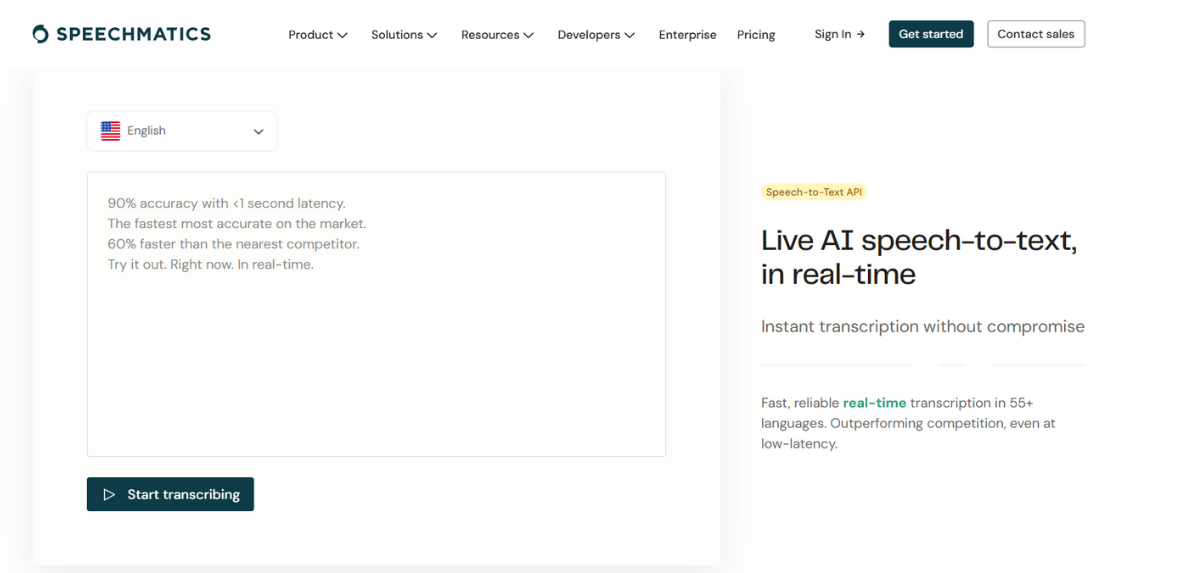 Speechmatics | transcription software for chromebook