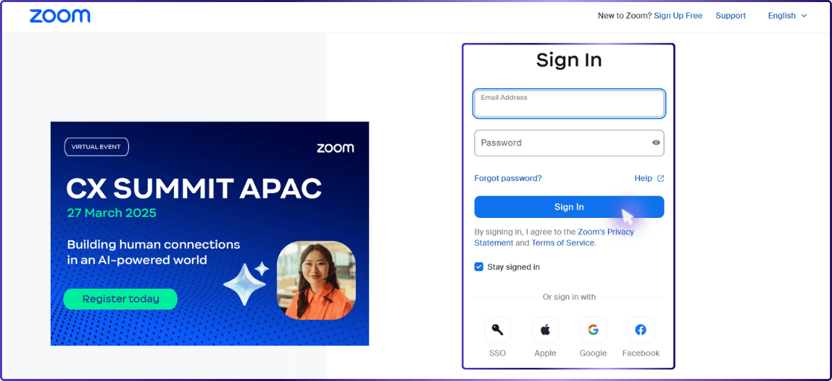 Step 01: You need to sign in to the Zoom website first | how to change name on zoom