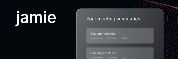 This is a screenshot of the AI-meeting note tool jamie. It captures relevant talking points automatically and creates a meeting summary with no effort.
