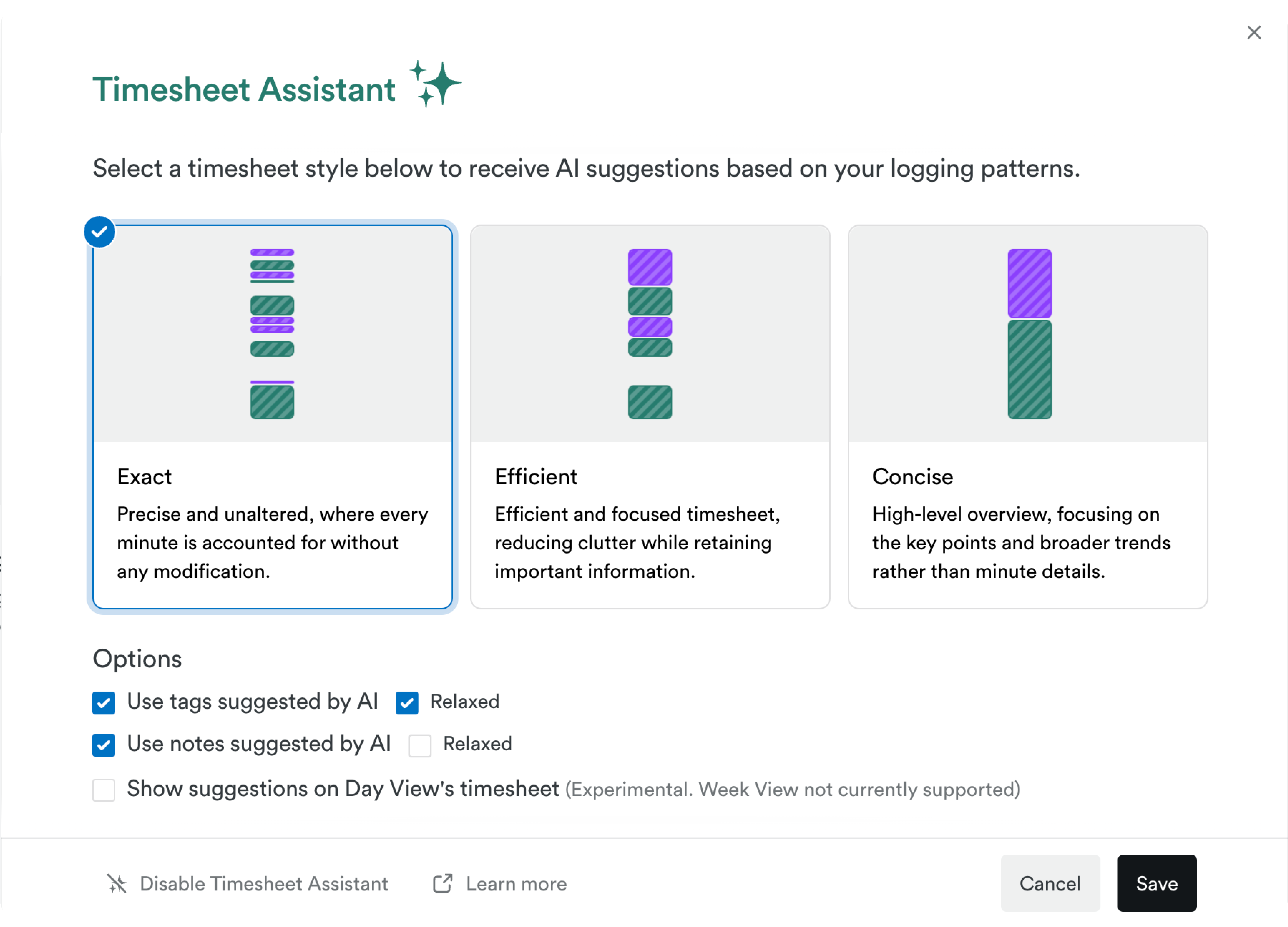 Timesheet Assistant | AI producitivity tools