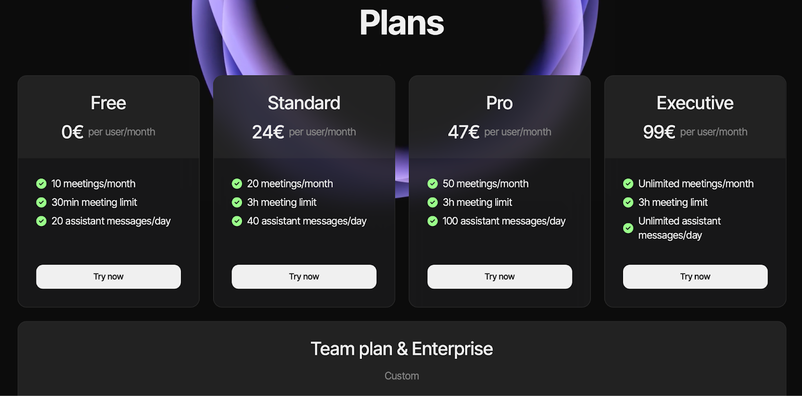 Try Jamie for free or choose a pricing tier that works for you