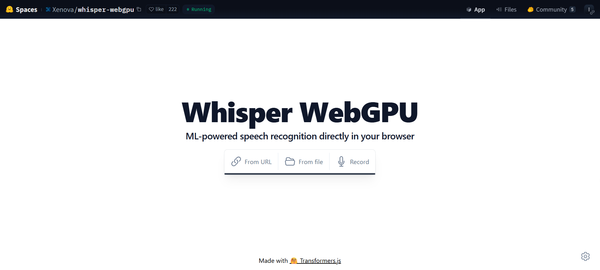 WebGPU | transcription software for chromebook