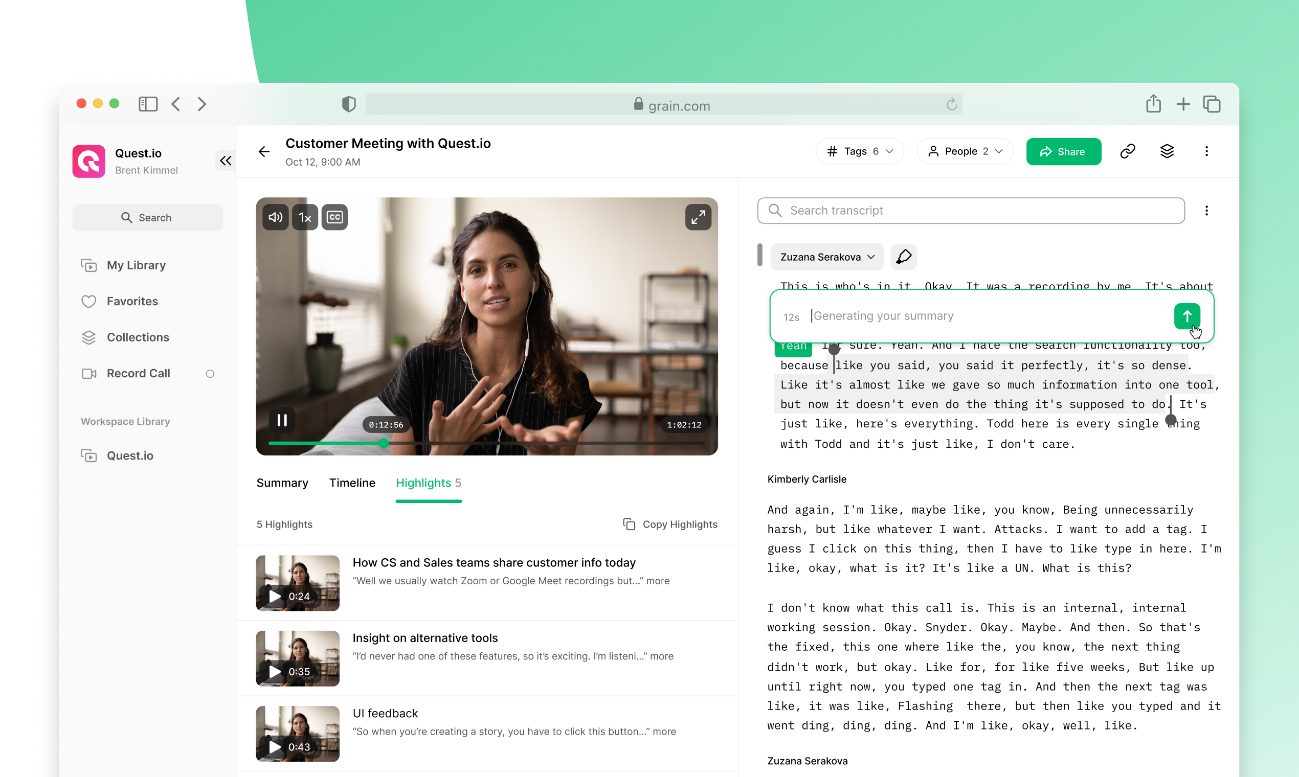 What's New in Grain: AI Enhancements to Level Up Your Workflows | Grain Blog | ai meeting assistants for google meet