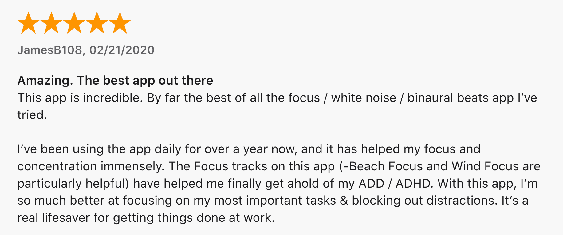 brain fm user review, app works by offering users focus music to help with daily life tasks