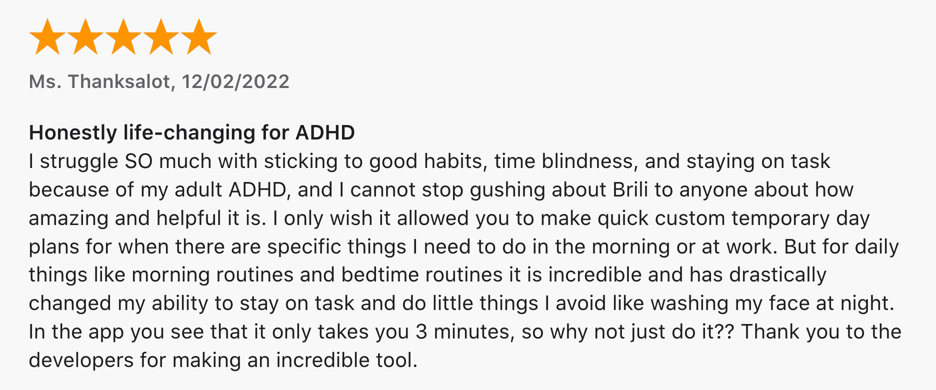 brili app review by user