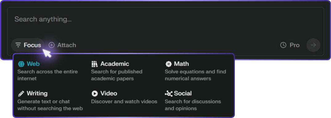 focus feature of perplexity ai review by jamie