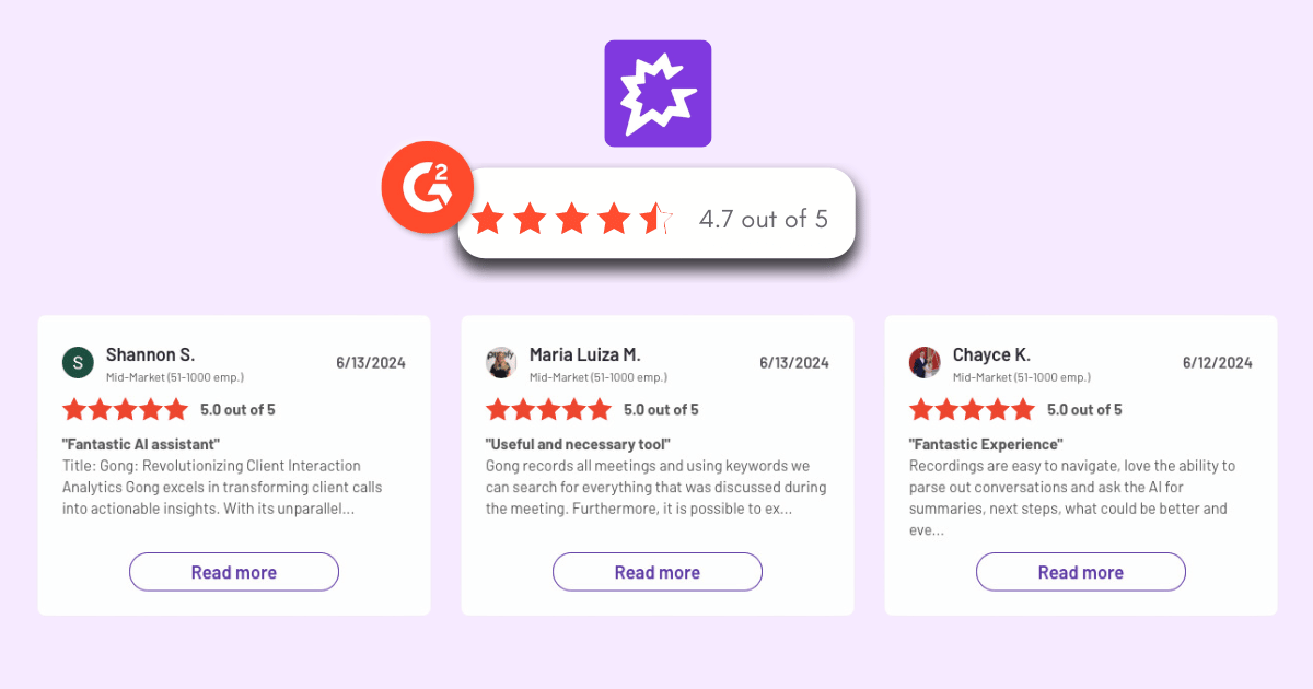 gong.io reviews