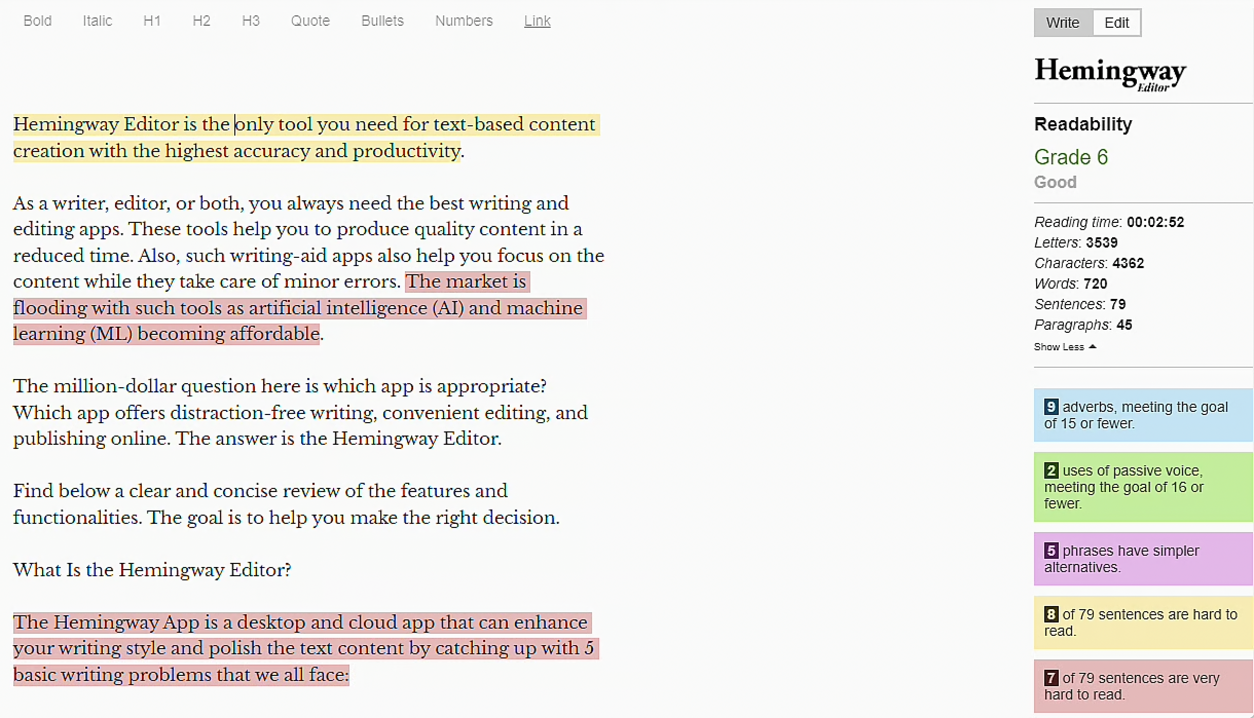 hemingway ai grammar app artificial intelligence grammar checker