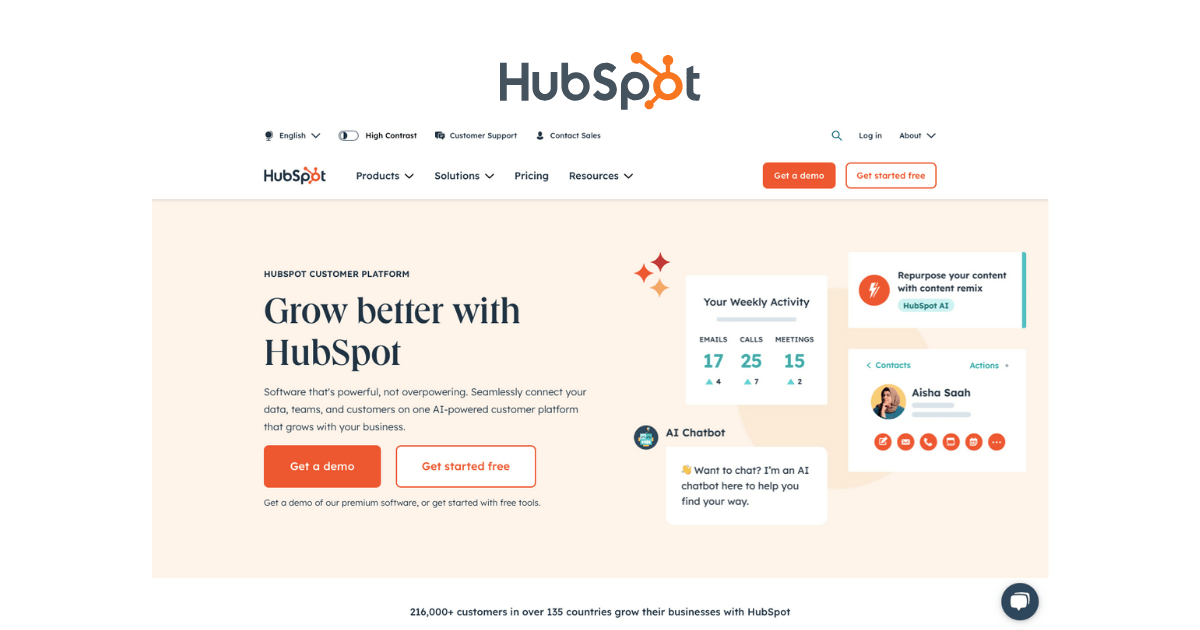 hubspot cover screenshot
