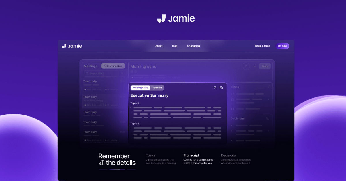 jamie the best ai note taker