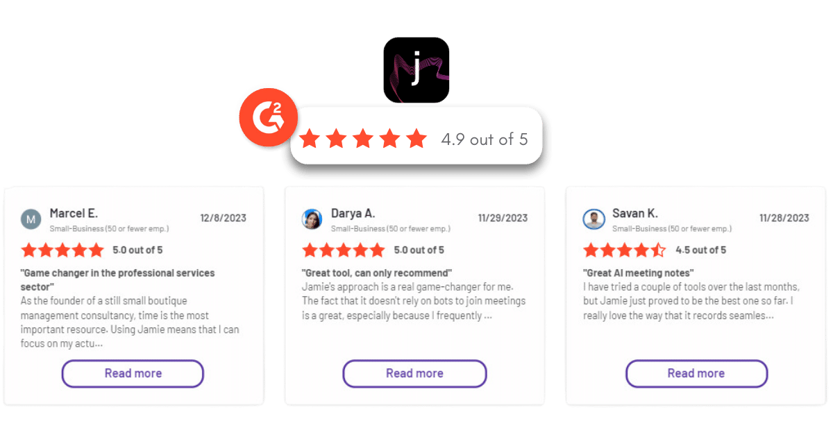 jamie's ratings and reviews