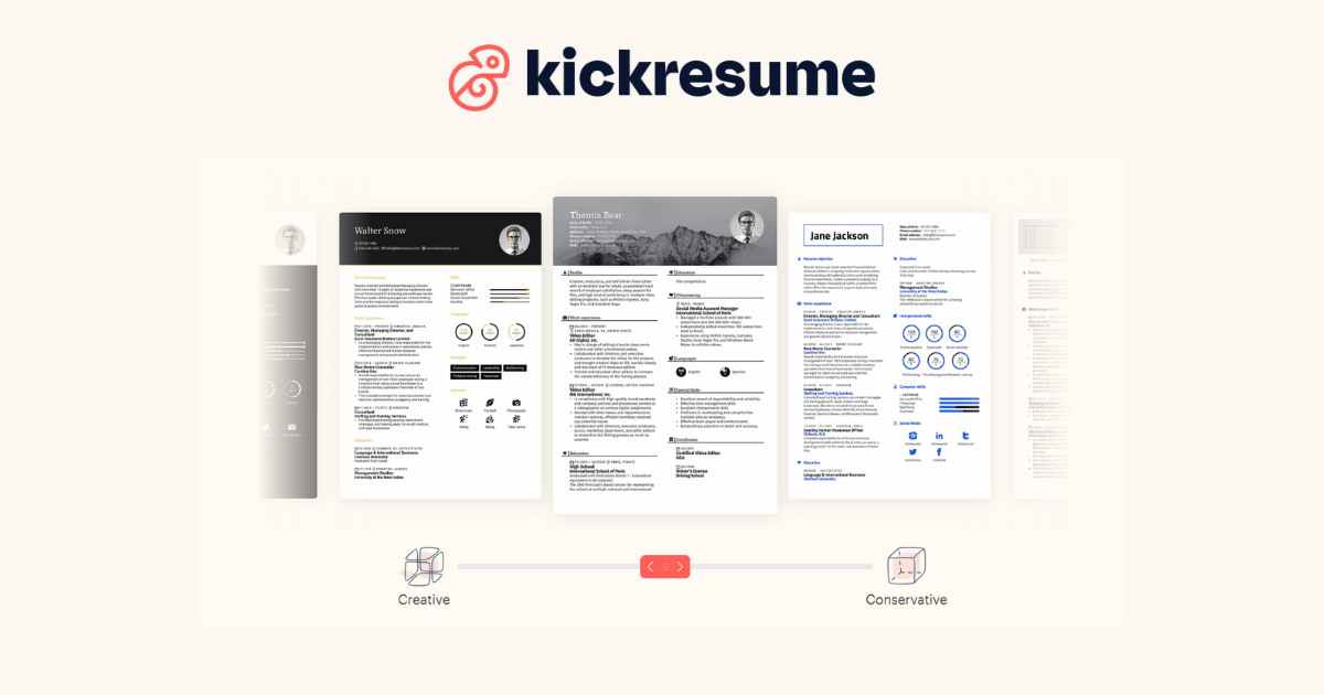 kickresume cover image