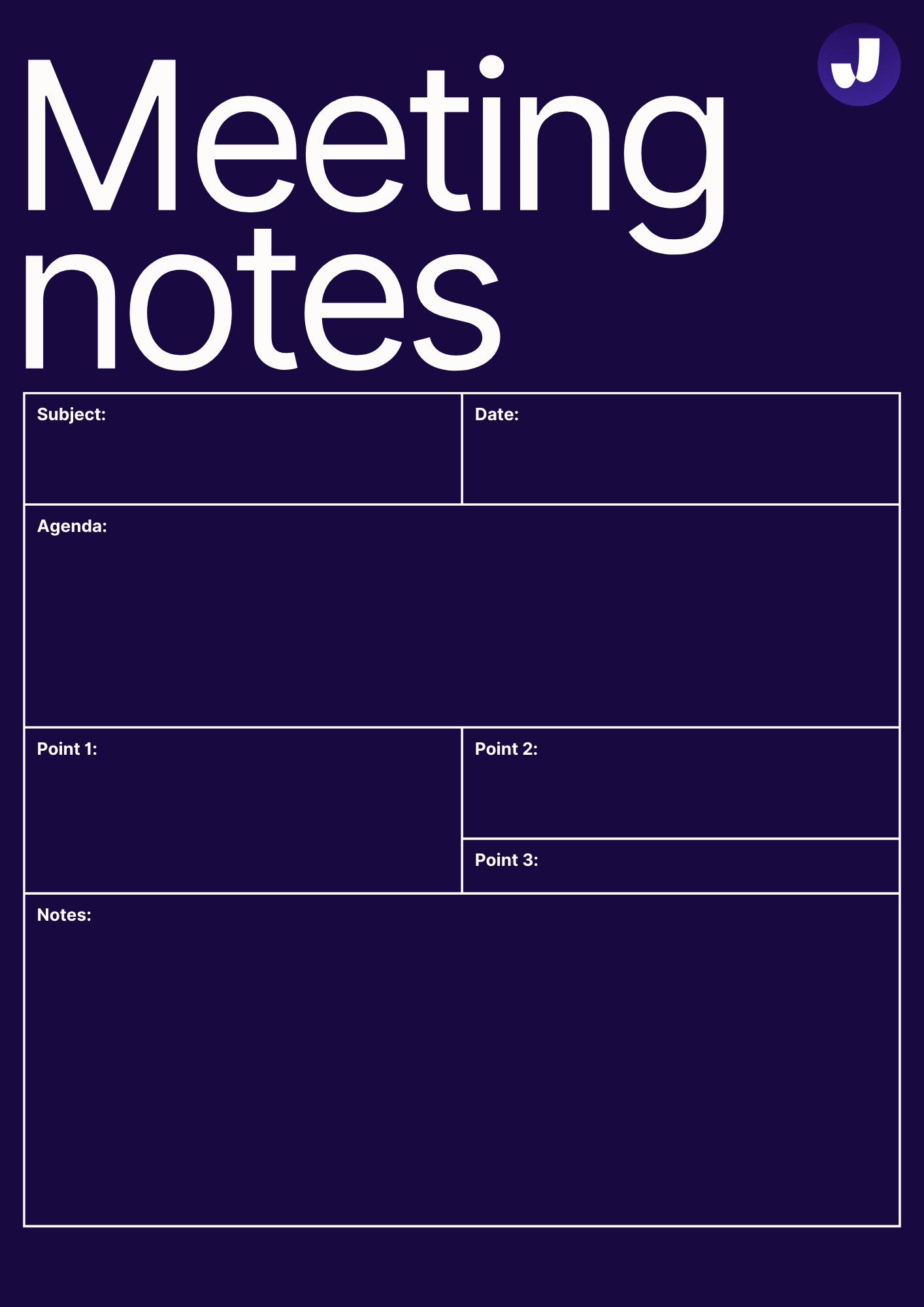 meeting notes template