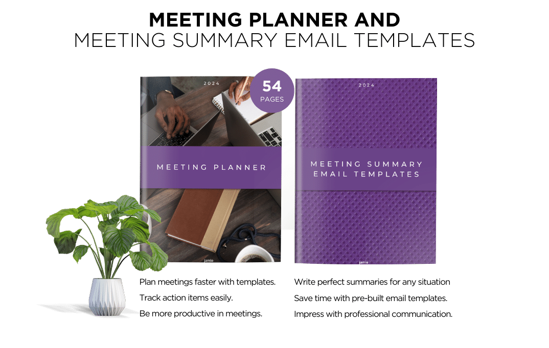 meeting planner with email templates