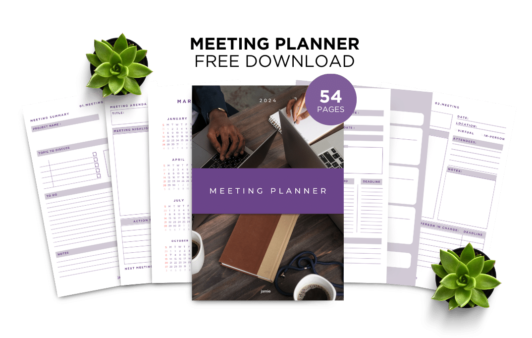 meeting summary - meeting planner free download