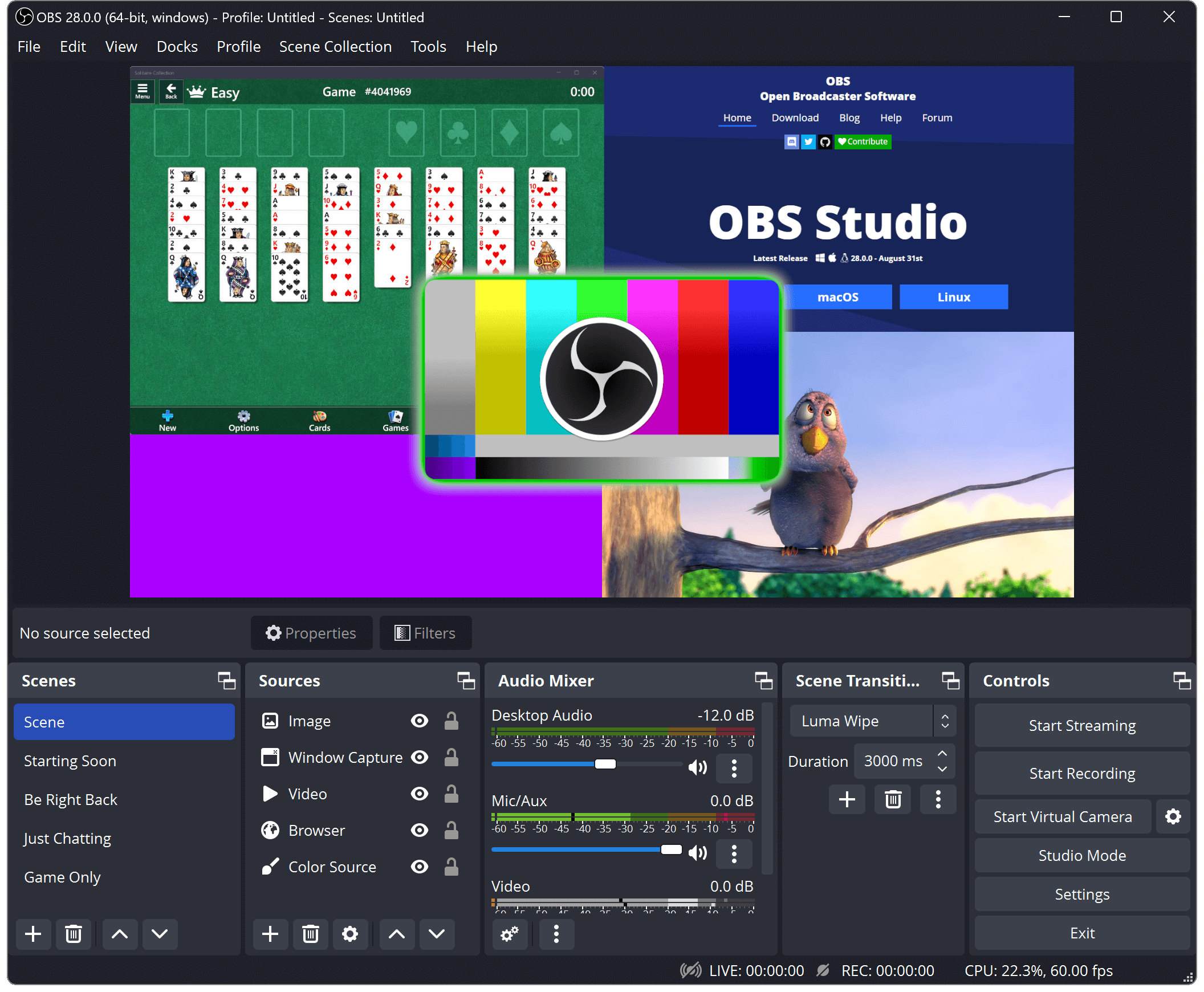 obs dashboard