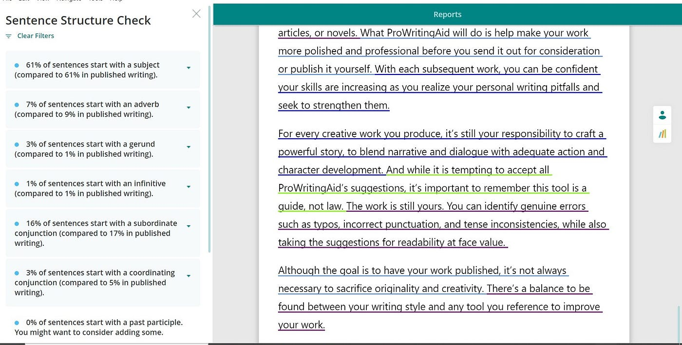 prowriting aid grammar spelling ai tool