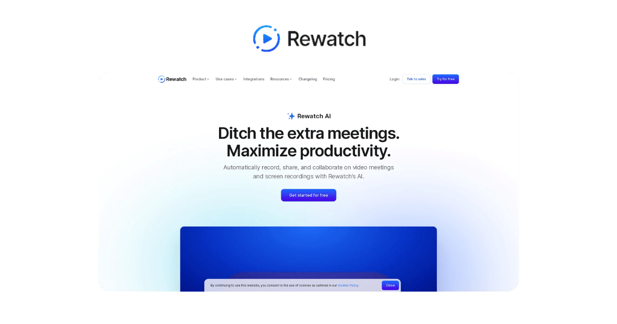 rewatch AI Meeting Note Takers