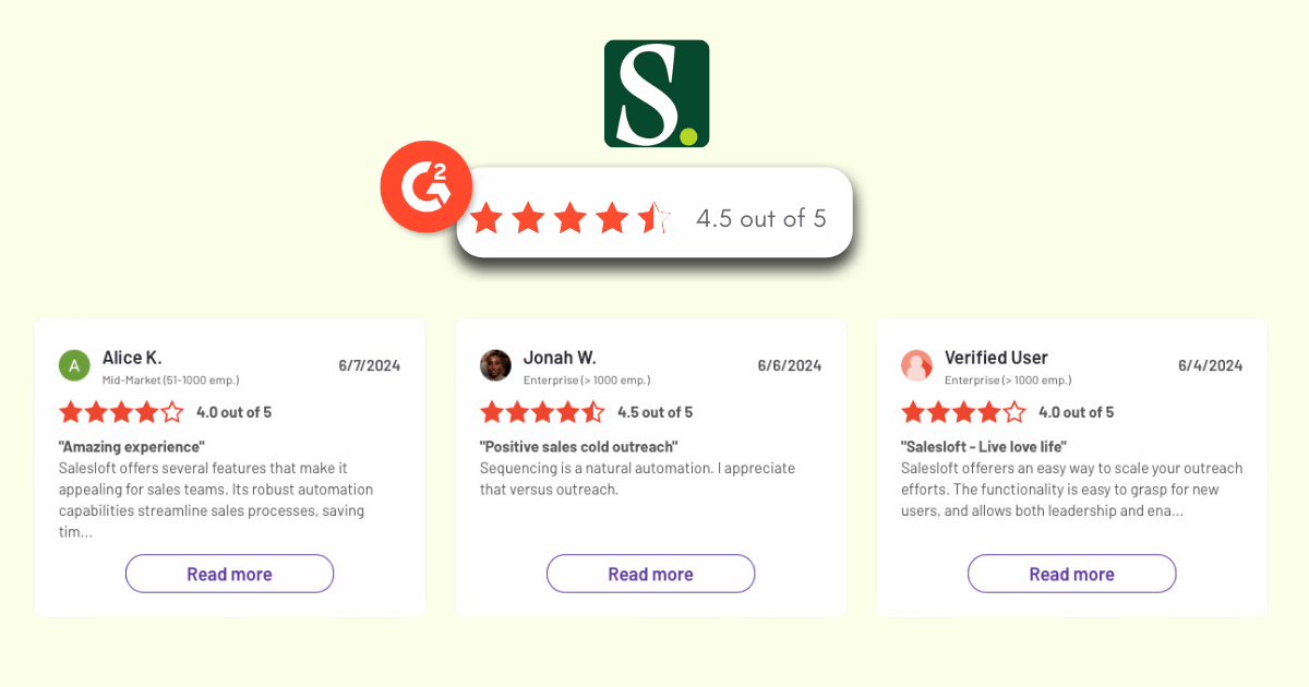 salesloft reviews