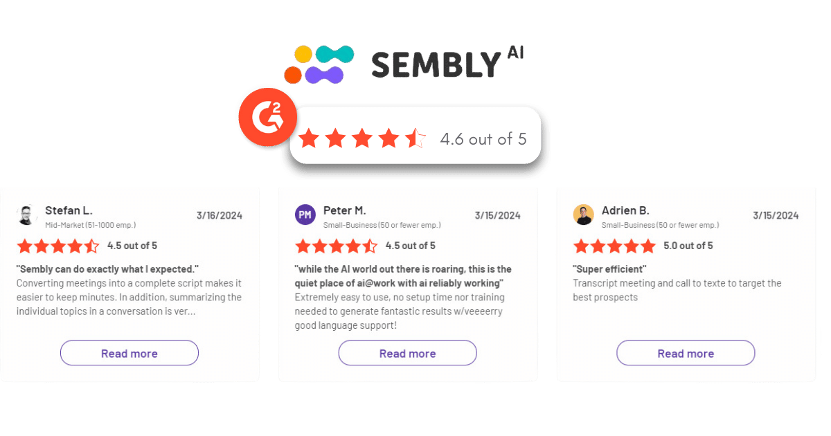 sembly review and ratings